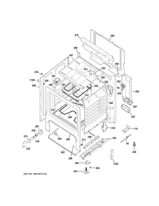 BODY PARTS Diagram and Parts List for JBS27RK2SS  General Electric Range