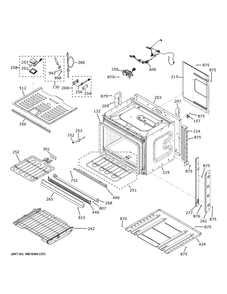 Body Parts Diagram and Parts List for CTS90DM2N3S5  General Electric Wall Oven