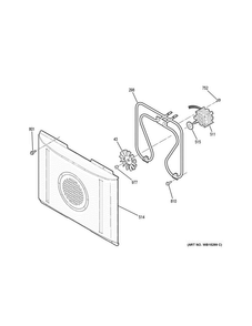 Convection Fan Diagram and Parts List for PS950SF3SS  General Electric Range