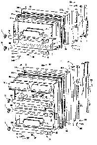 Doors Diagram and Parts List for TBX24ZKB  General Electric Refrigerator