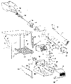 Ice Bucket Assembly Diagram and Parts List for TBX25RLF  General Electric Refrigerator