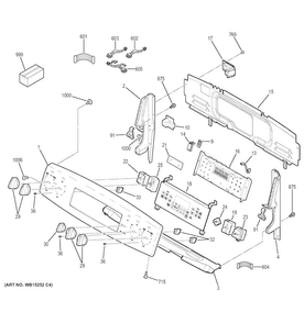 Part Location Diagram of 31-17156 GE Pm manual mini & wd Assembly