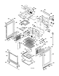 BODY PARTS Diagram and Parts List for CBC980SN3SS  General Electric Range