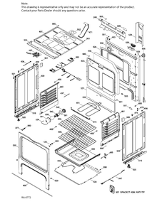 BODY PARTS Diagram and Parts List for JCB630EK1ES  General Electric Range