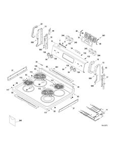 CONTROLS-COOKTOP Diagram and Parts List for RCB790SJ5SA  General Electric Range