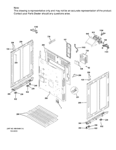 BODY PARTS Diagram and Parts List for CC2S995SEL1SS  General Electric Range