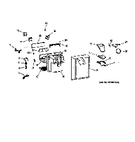 Dispenser Diagram and Parts List for 36359575991  General Electric Refrigerator