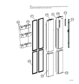 Part Location Diagram of 0061800347M GE MAIN CONTROL PANEL