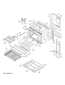 BODY PARTS Diagram and Parts List for PK7000BL6TS  General Electric Wall Oven