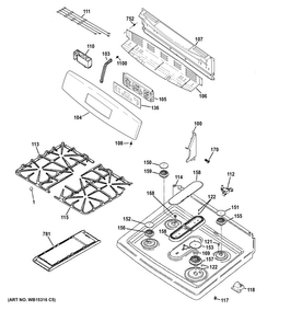 Part Location Diagram of WB18X21463 GE ELECTRODES & HARNESS HV