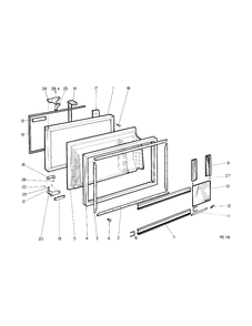 Part Location Diagram of WR78M4048 GE PANEL OUTER DOOR