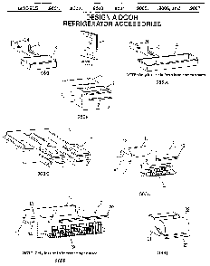 Replacement Parts Diagram and Parts List for 9007  General Electric Refrigerator