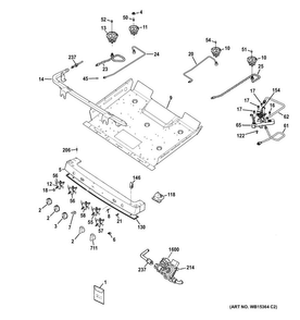 Part Location Diagram of WB03X20563 GE KNOB GE PROFILE Assembly