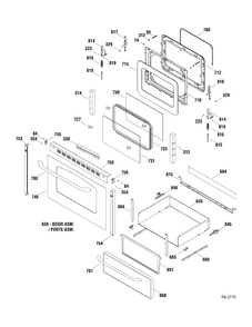 Part Location Diagram of WB18M416 GE NO LONGER AVAILABLE