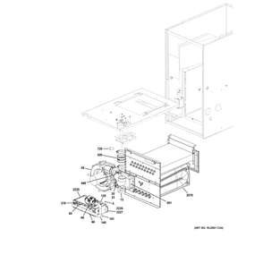 Cabinet (2) 1 Diagram and Parts List for NF96D070S4B58  General Electric Furnace