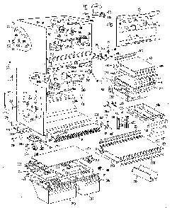 Cabinet Diagram and Parts List for TBX25RLF  General Electric Refrigerator