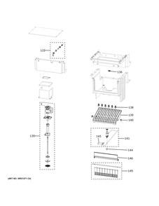 Ice Maker Diagram and Parts List for UCC15NPRCII  General Electric Ice Maker