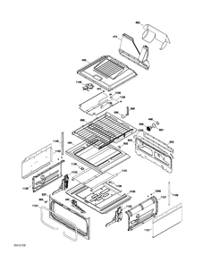 UPPER CHASSIS Diagram and Parts List for CCGS990SET3SS  General Electric Range