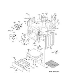 Body Parts Diagram and Parts List for JBS60RKCSS  General Electric Range
