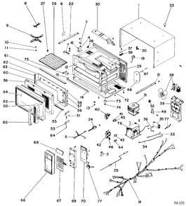 Part Location Diagram of WB24X428 GE SWITCH