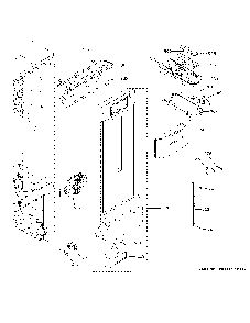 Fresh food section Diagram and Parts List for CWE19SP3NND1  General Electric Refrigerator
