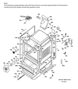 Body Parts Diagram and Parts List for MBC12GAZSS  General Electric Range