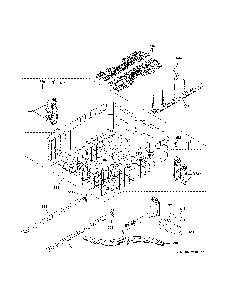 Upper Rack Assembly Diagram and Parts List for GDT645SYN5FS  General Electric Dishwasher