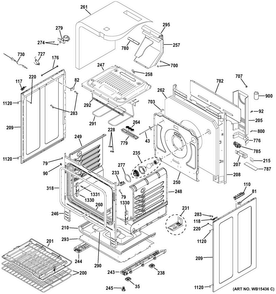 Part Location Diagram of WB02X24942 GE HOLDER RANGETOP