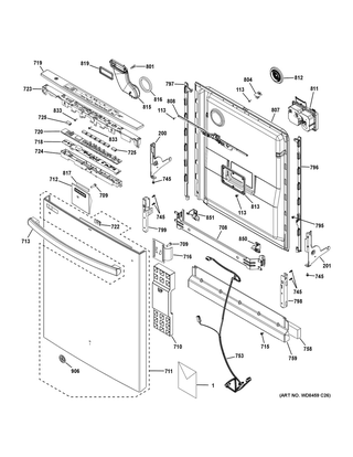 Part Location Diagram of WD12X24080 GE VENT ADAPTER ASM