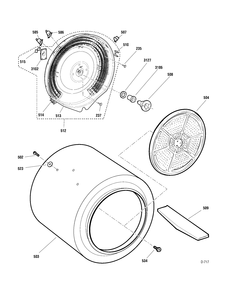 DRUM HEATER Diagram and Parts List for GTMS570ED0WW  General Electric Dryer
