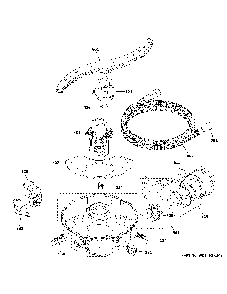 Motor, Sump And Filter Assembly Diagram and Parts List for GDT605PMM6ES  General Electric Dishwasher