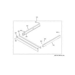 Pedestal Diagram and Parts List for ZTDX1DSSN4SS  General Electric Wall Oven