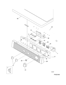 Part Location Diagram of WG04F06198 GE SWITCH, PUSH/START