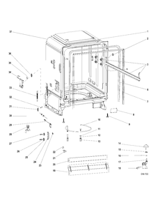 Part Location Diagram of WR1M886 GE WASHER