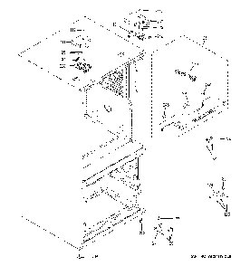 Case Parts Diagram and Parts List for GFE26JGMWFWW  General Electric Refrigerator