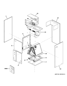Part Location Diagram of WP27X26519 GE TRANSFORMER
