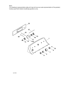CONTROL SYSTEM Diagram and Parts List for GTD42EAMJ2WW  General Electric Dryer