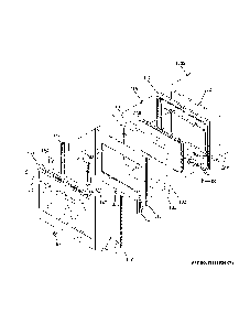 Door Diagram and Parts List for PSS93BP5TS  General Electric Range