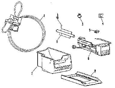 Icemaker And Accessorys Diagram and Parts List for 8337  General Electric Ice Maker