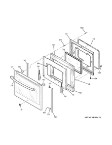 Part Location Diagram of WB56X29199 GE OUTER DOOR PANEL Assembly