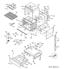 Part Location Diagram of WB35X21641 GE INSULATION SIDE