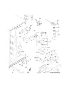Fresh Food Section Diagram and Parts List for GSS23HGHECWW  General Electric Refrigerator
