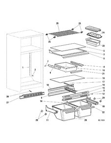Part Location Diagram of WR38M1010 GE NO LONGER AVAILABLE