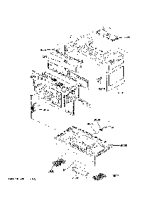 Oven Cavity Parts Diagram and Parts List for PVM9005SJ8SS  General Electric Microwave