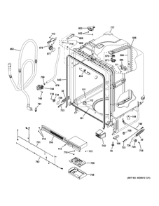 Part Location Diagram of WG04F06977 GE Tub Roller And Stud Asm