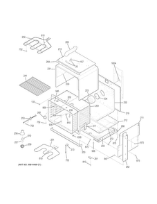 Body Parts Diagram and Parts List for JDS28DF2WW  General Electric Range
