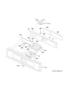 Control Parts Diagram and Parts List for ZSC2201J2SS  General Electric Microwave