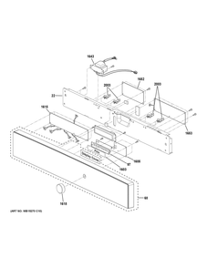 Control Parts Diagram and Parts List for PWB7030EL3ES  General Electric Microwave Oven Combo