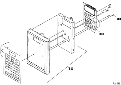 CONTROL PANEL Diagram and Parts List for K0T-210S  General Electric Range