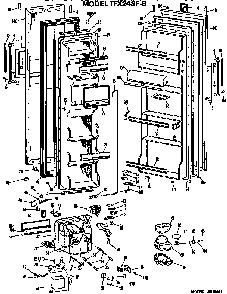 Part Location Diagram of WR2X4231 GE BRACKET